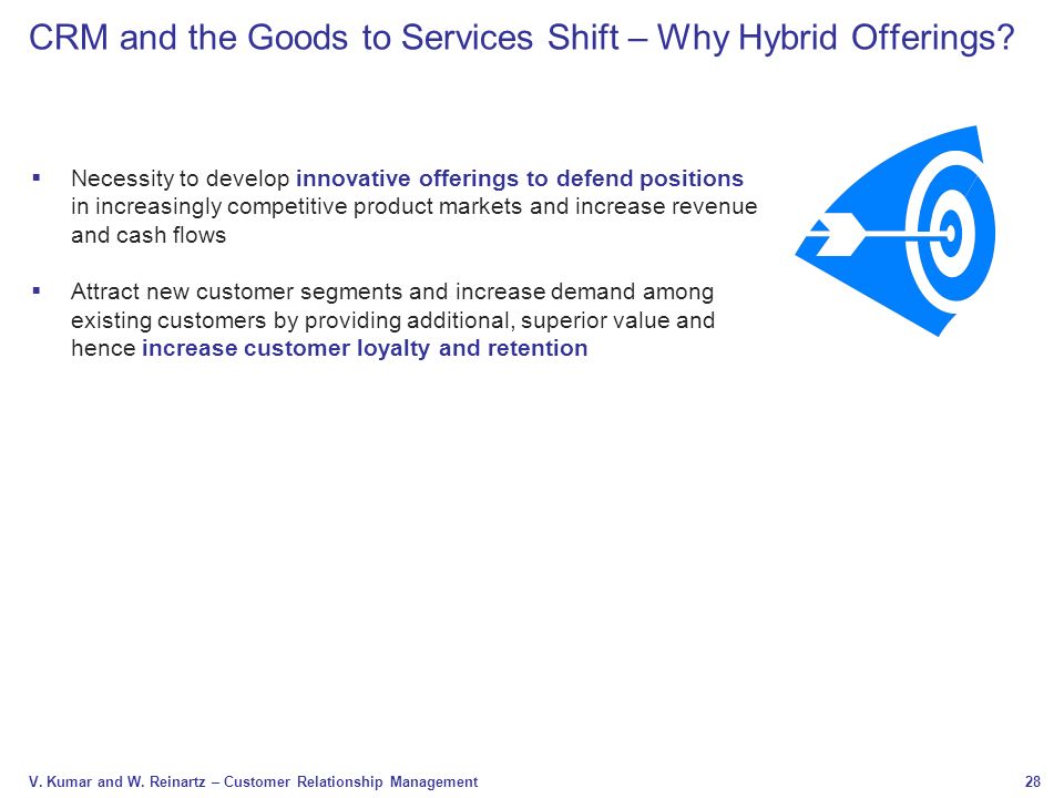 CRM and the Goods to Services Shift – Why Hybrid Offerings