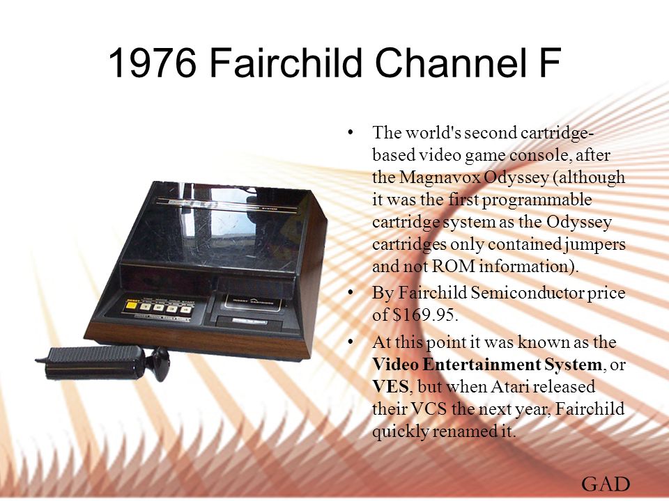 1976 Fairchild Channel F GAD