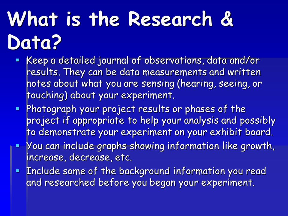 What is the Research & Data