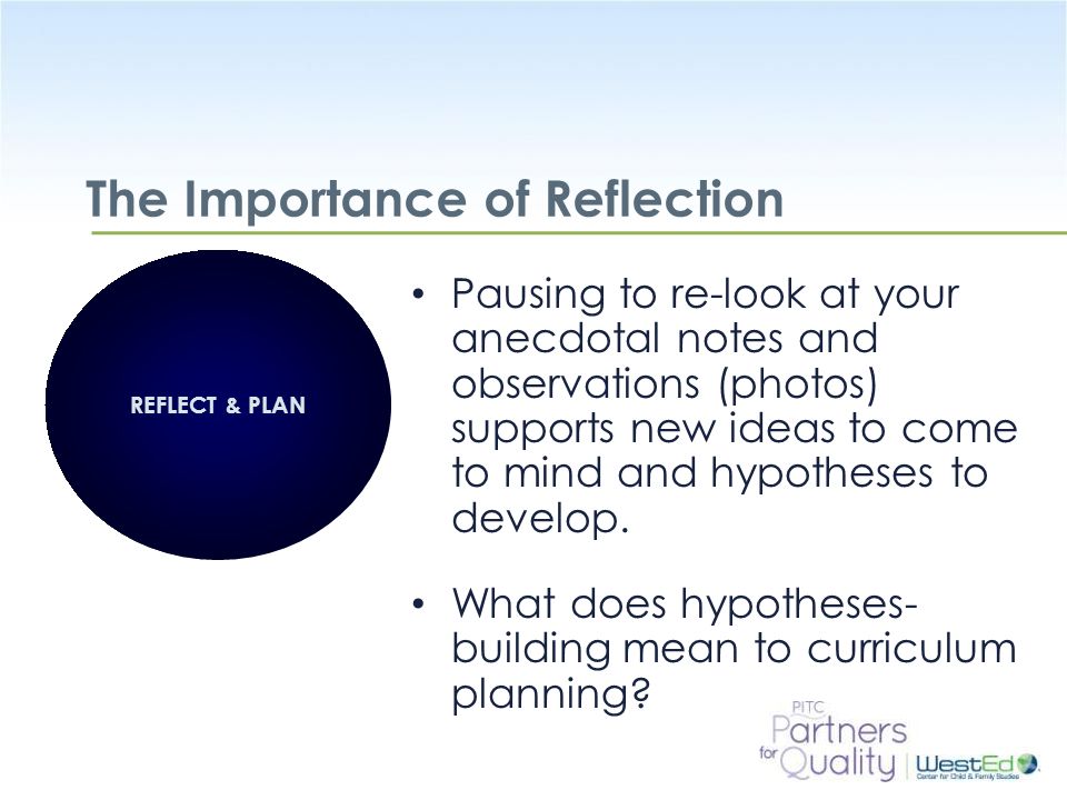 importance of reflection