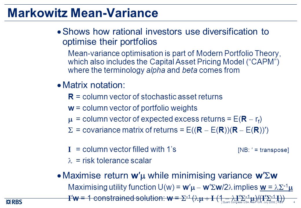 A Geometric Approach To Stable Asset Allocation Ppt Download