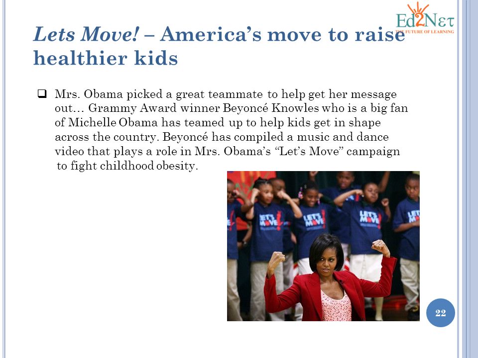 Lets Move! – America’s move to raise healthier kids