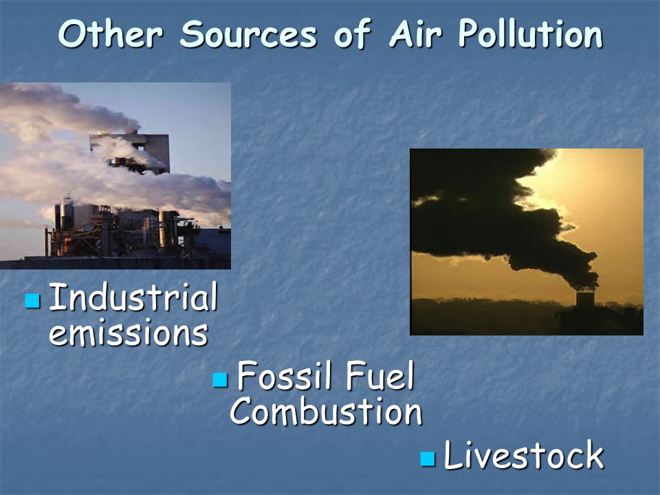 Other Sources of Air Pollution