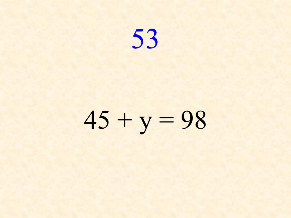 y = 98