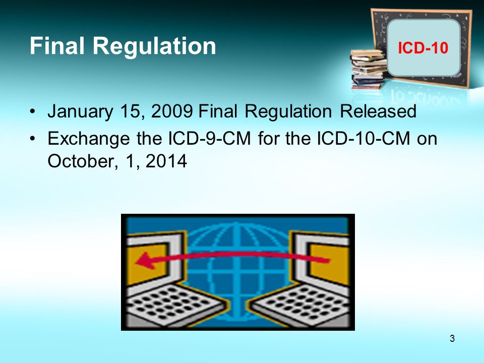 Final Regulation January 15, 2009 Final Regulation Released