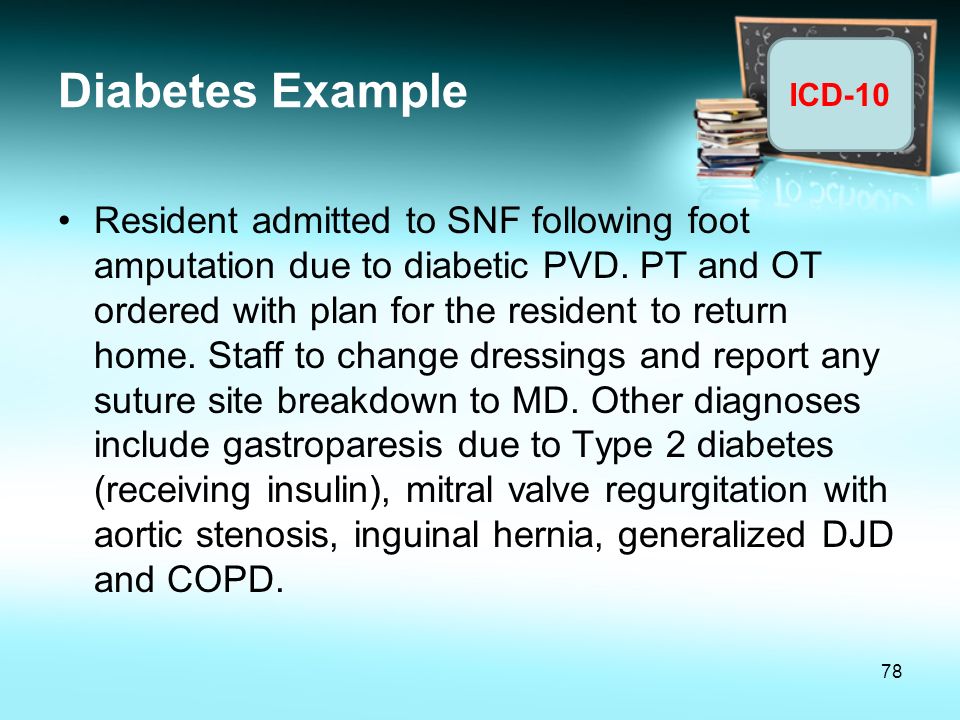 Diabetes Example