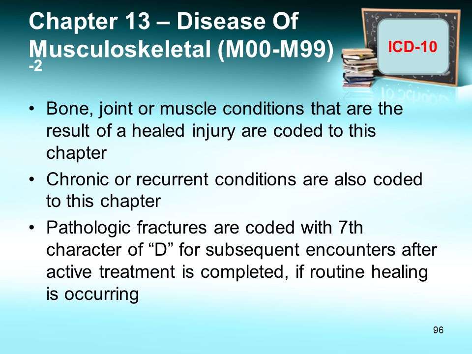 Chapter 13 – Disease Of Musculoskeletal (M00-M99) -2