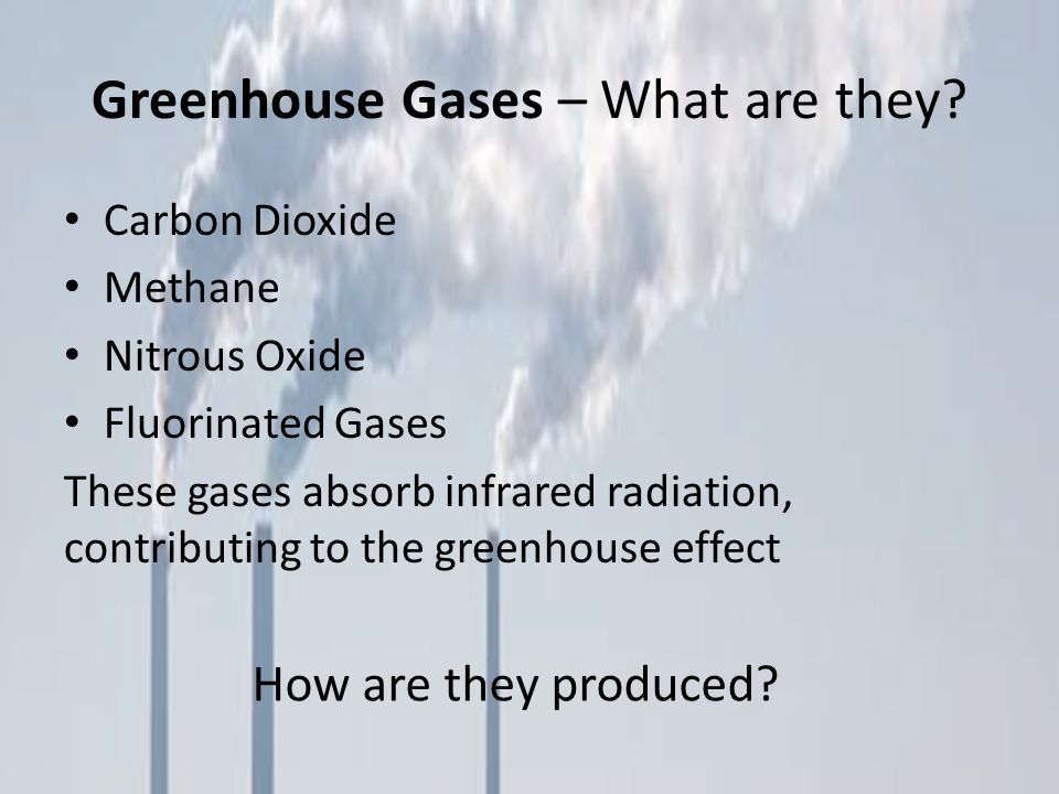 Greenhouse Gases – What are they