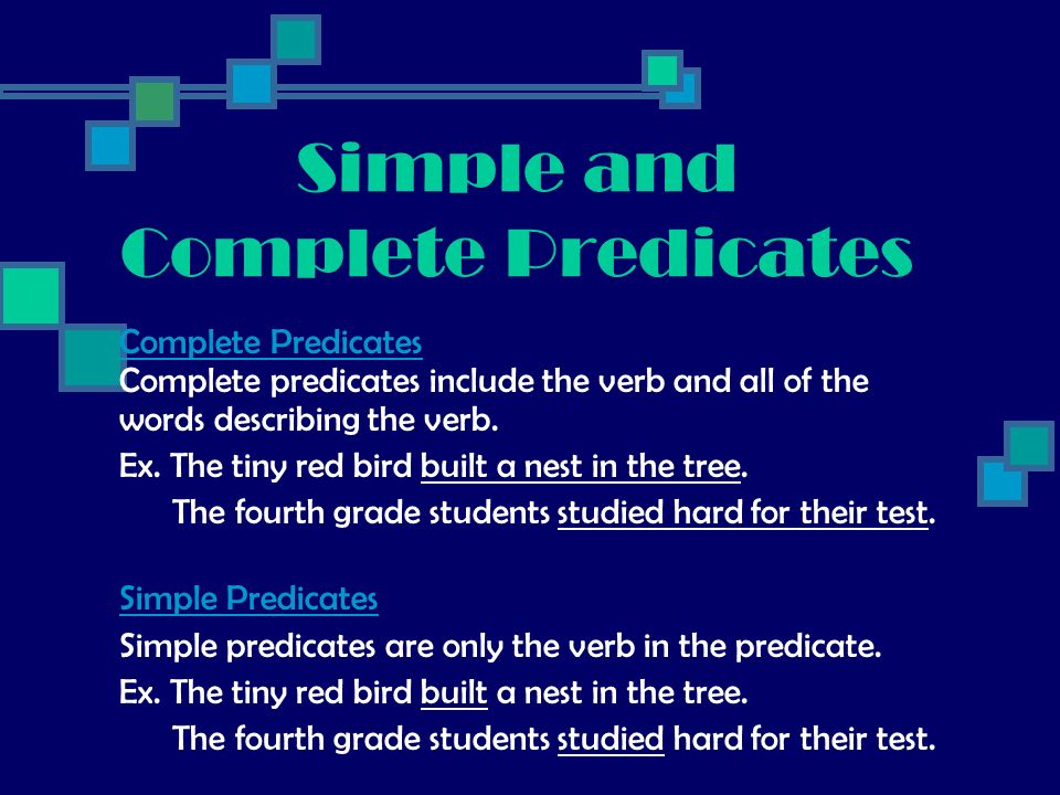 Simple and Complete Predicates