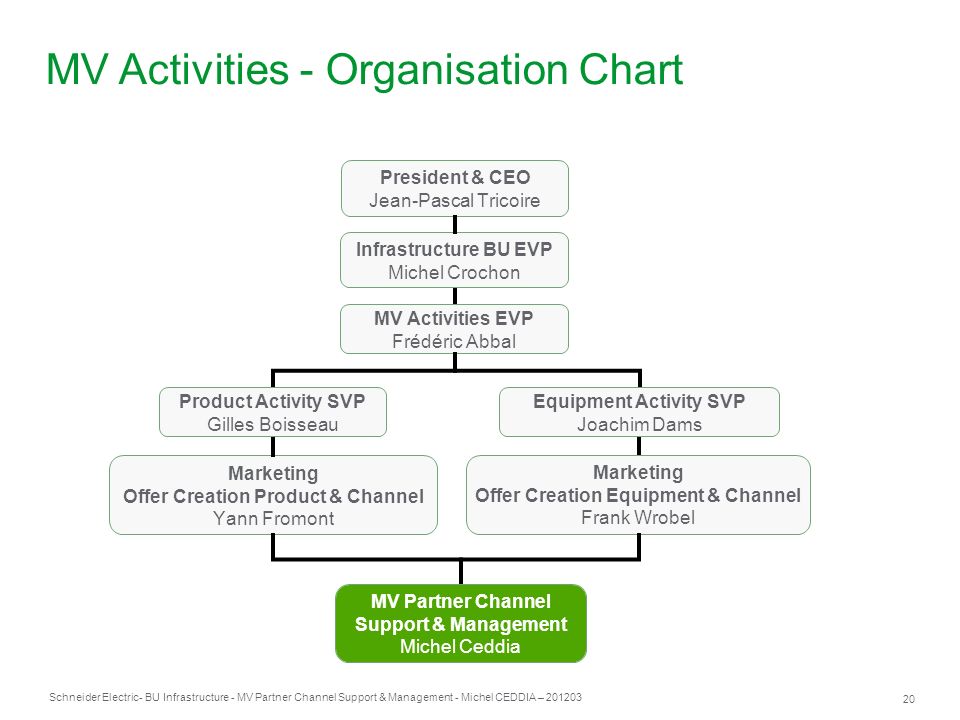 Schneider Organization Chart