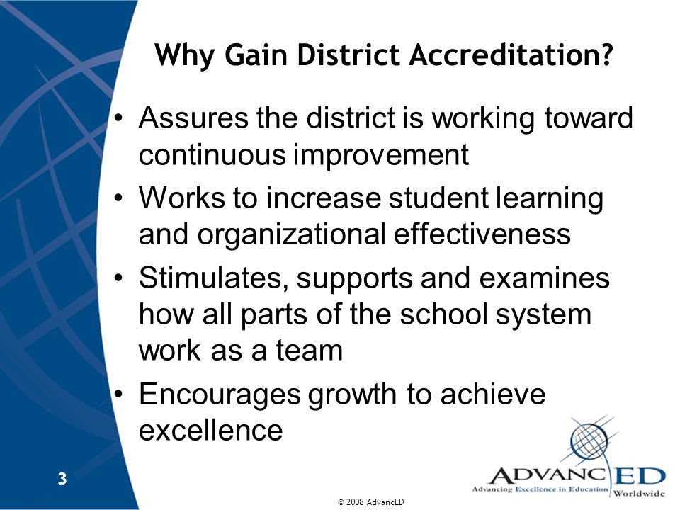 Why Gain District Accreditation