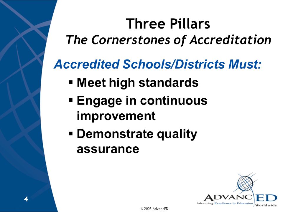 Three Pillars The Cornerstones of Accreditation