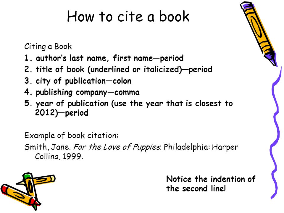 How to cite a book Citing a Book