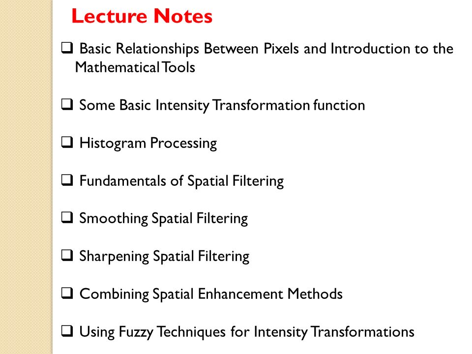 Digital Image Processing - ppt video online download