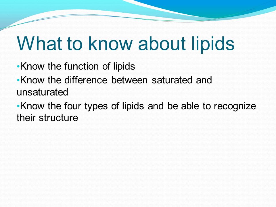 What to know about lipids