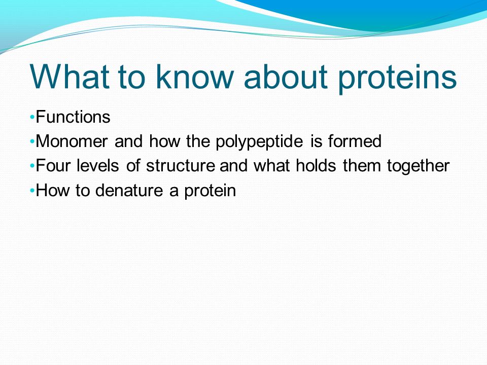 What to know about proteins