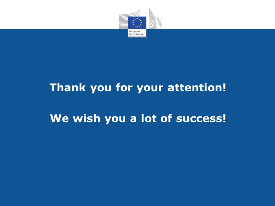 Thank you for your attention! We wish you a lot of success!
