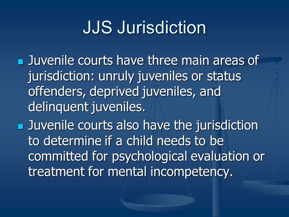 JJS Jurisdiction