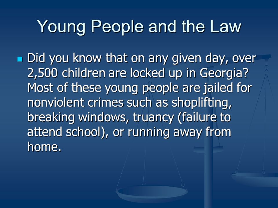 Young People and the Law