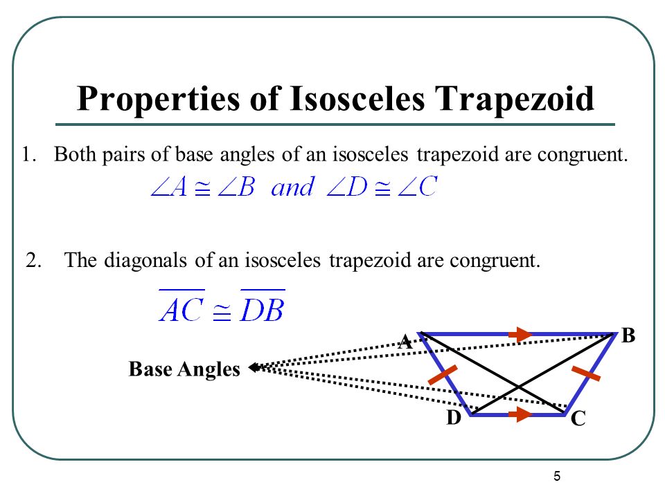 Properties of Isosceles Trapezoid