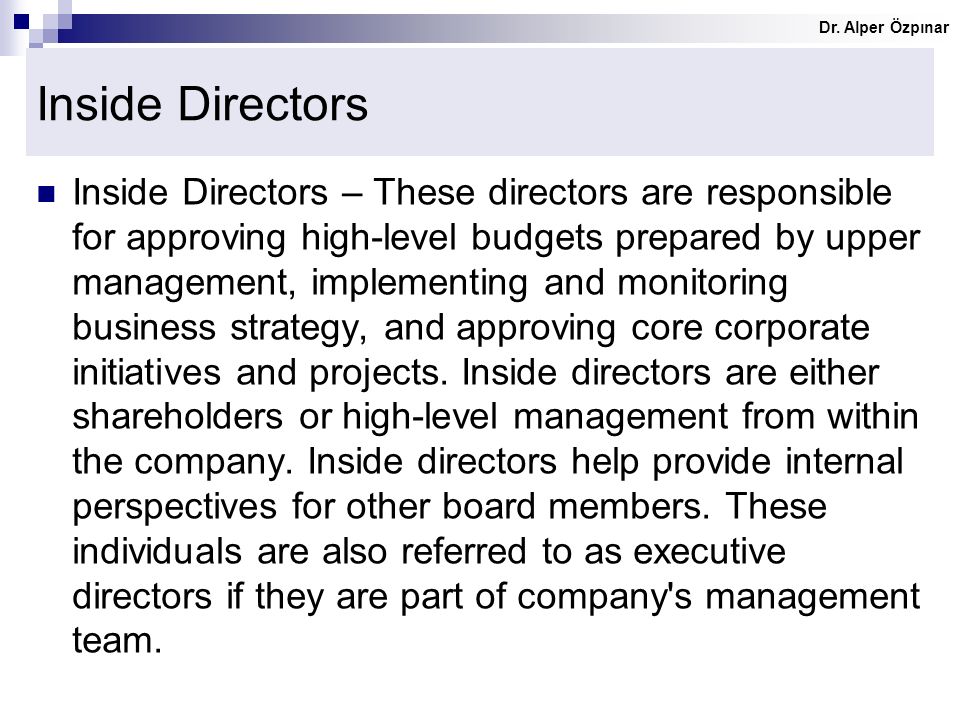 Inside Directors