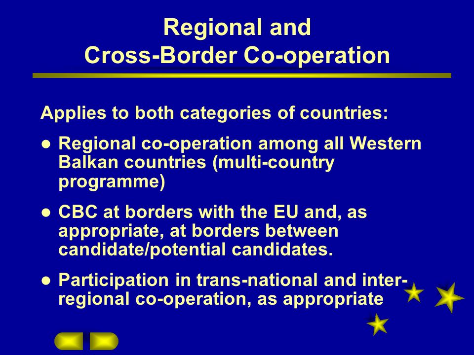 Regional and Cross-Border Co-operation