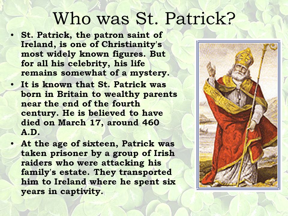 All About Saint Patrick's Day