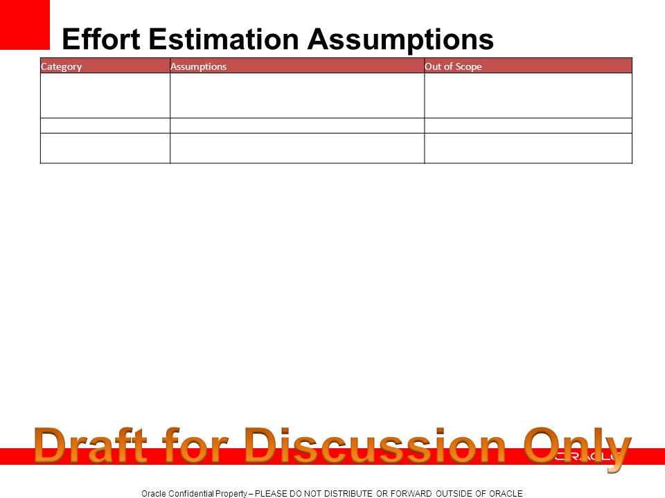 Effort Estimation Assumptions