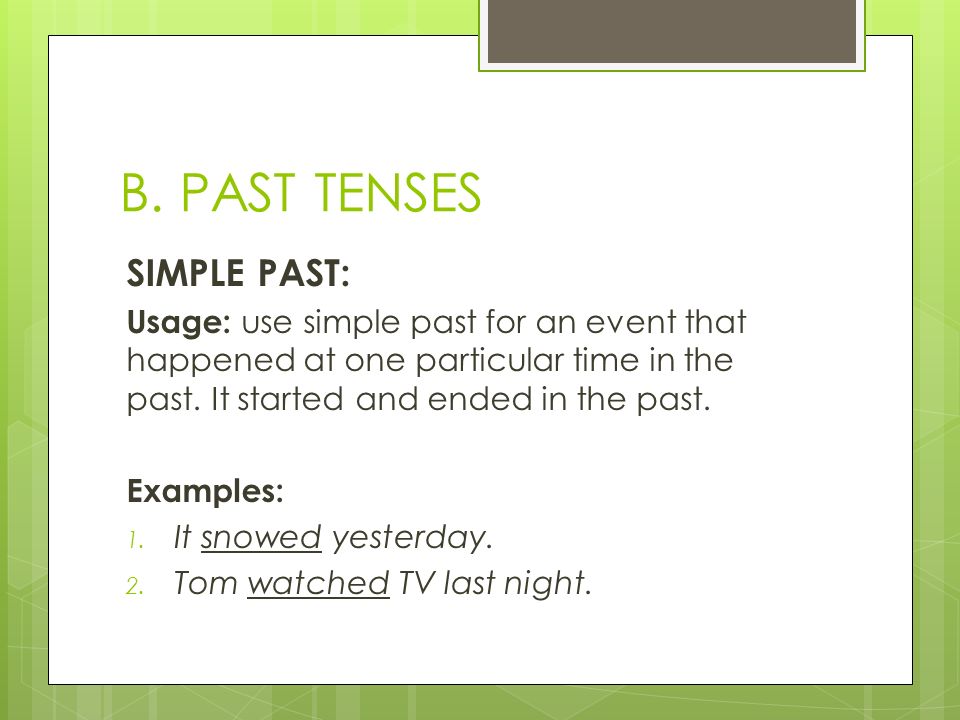 Verb Tense Review ESL 051, Ppt Video Online Download