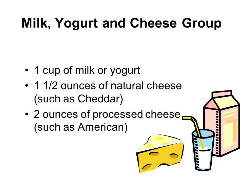 Milk, Yogurt and Cheese Group