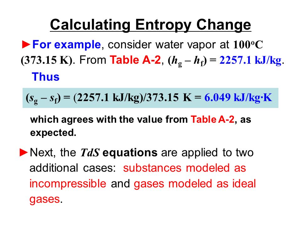 Calculating Entropy Change Ppt Video Online Download