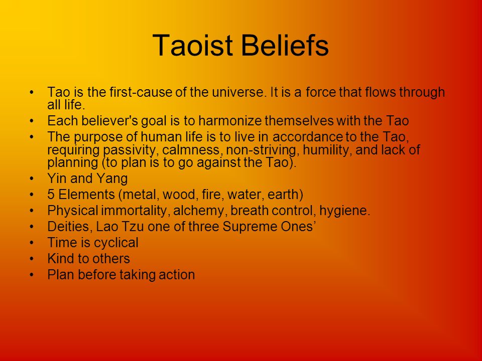 Taoism Beliefs