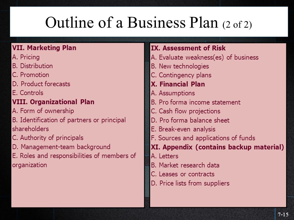identification of partners in business plan