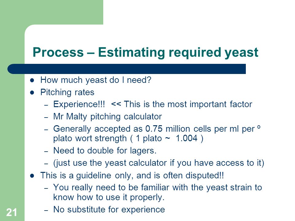 Yeast Starter growing and using yeast - ppt video online download