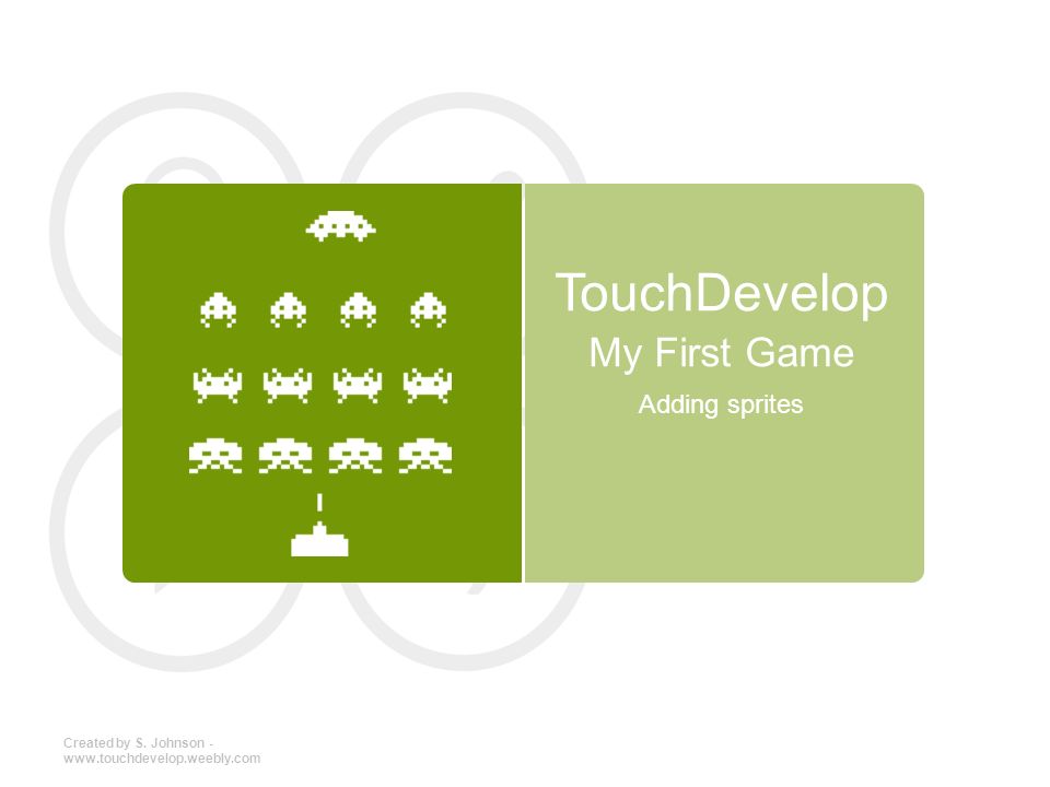 TouchDevelop My First Game