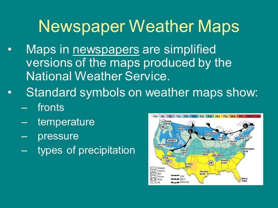 Newspaper Weather Maps