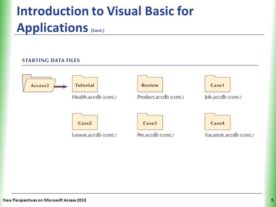 visual basic for applications access 2013