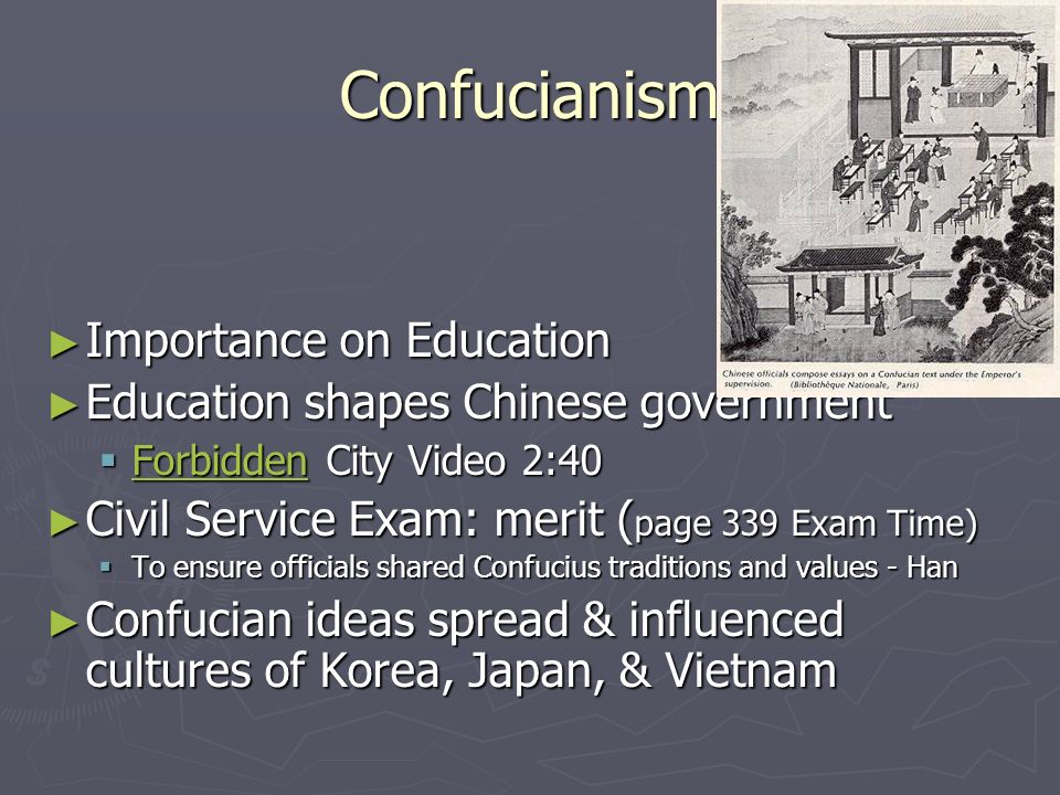 Confucianism Importance on Education