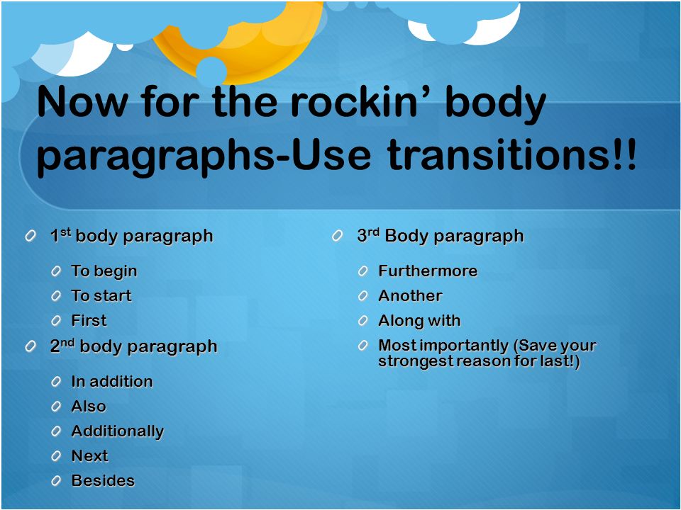 ways to start a paragraph