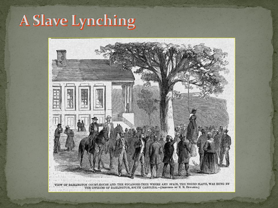 A Slave Lynching