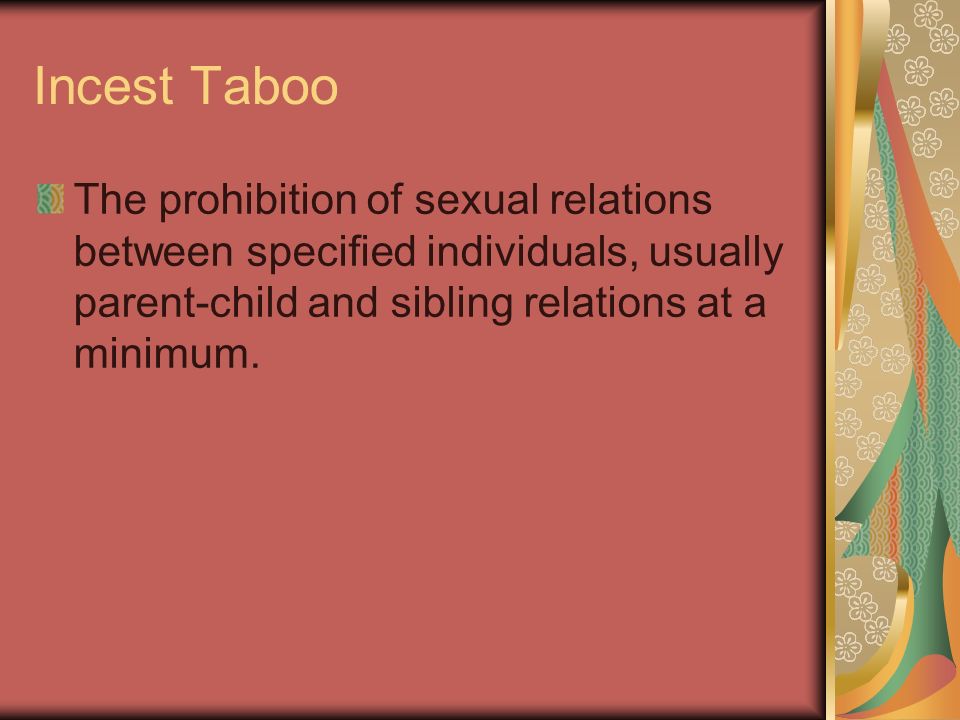 12 incest taboo Daddy taboo