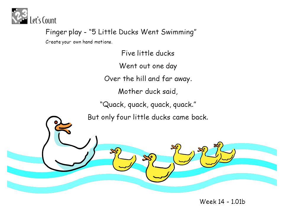 Duck text. Five little Ducks текст. Слова песенки Five little Ducks. Five little Duck Fingerplay. Five little Ducks перевод.