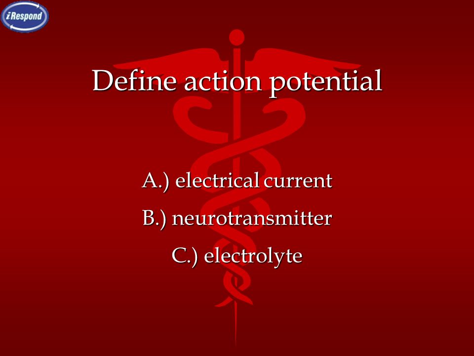 Define action potential