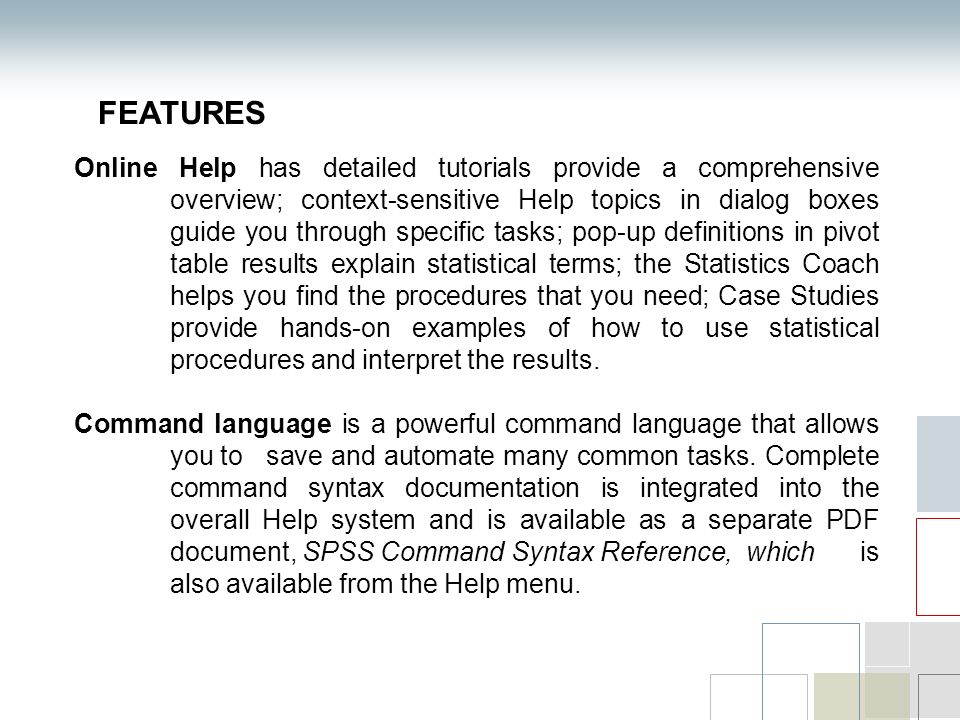Spss 21 syntax cheat sheet - lopaing