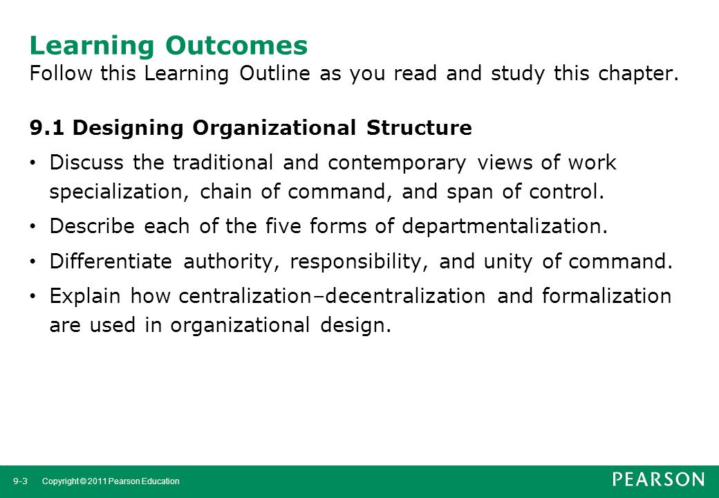 Learning Outcomes Follow this Learning Outline as you read and study this chapter.