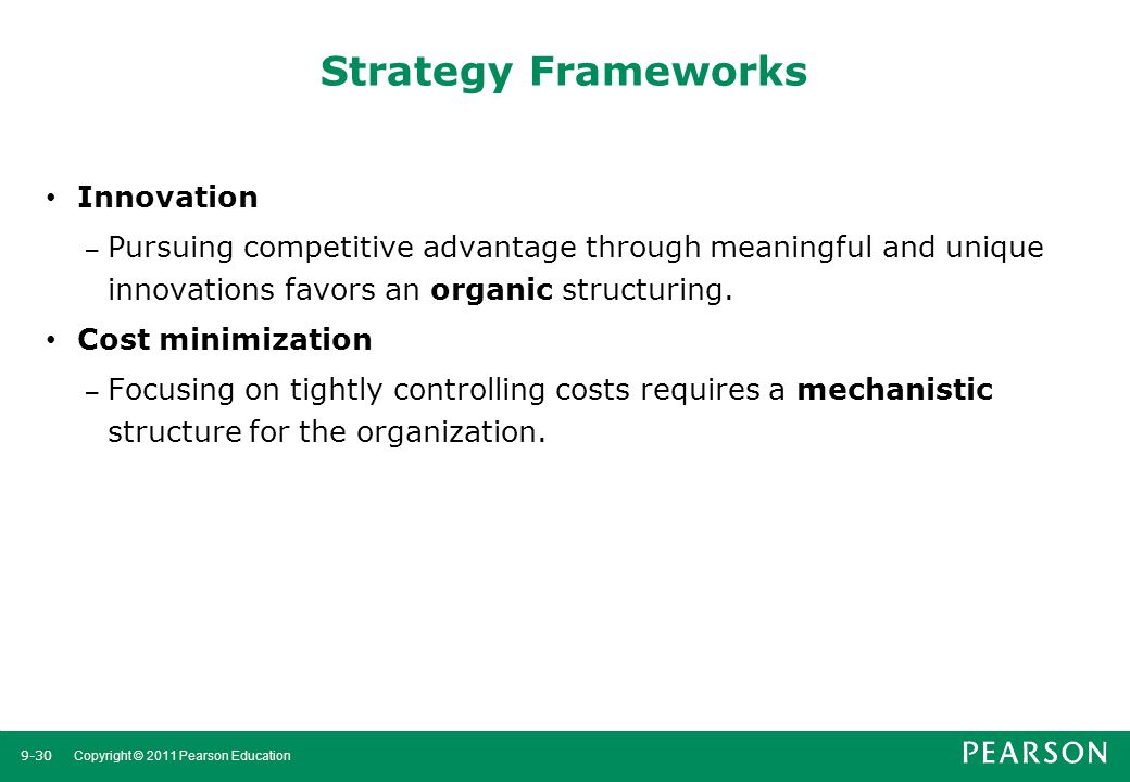 Strategy Frameworks Innovation