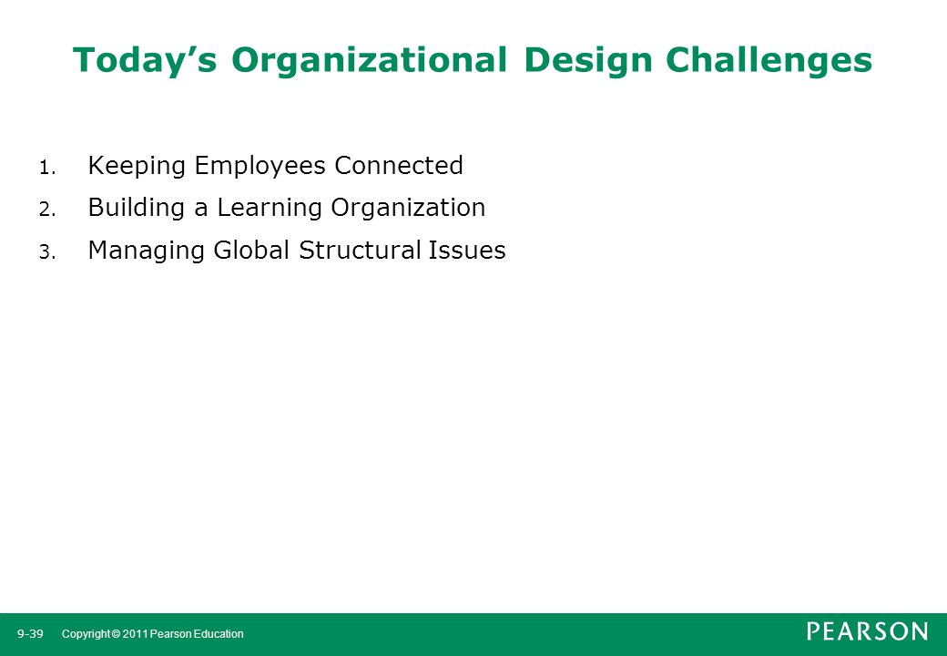 Today’s Organizational Design Challenges