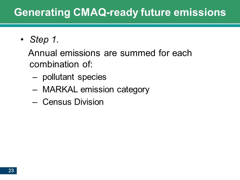Generating CMAQ-ready future emissions
