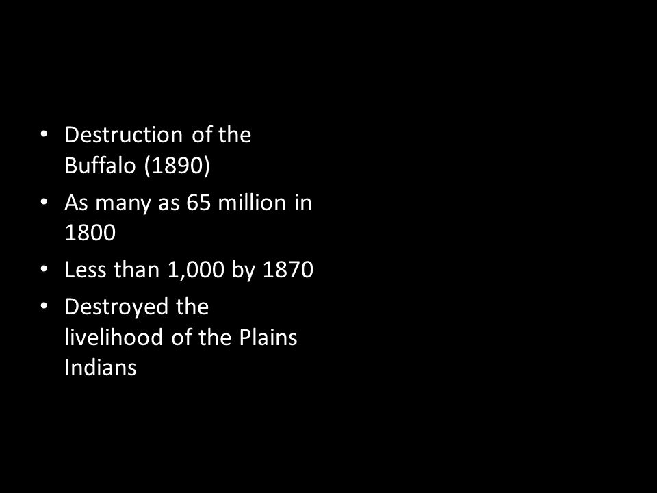 Destruction of the Buffalo (1890)