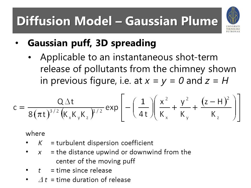 CHAPTER 5 Concentration Models: Diffusion Model. - ppt video online download
